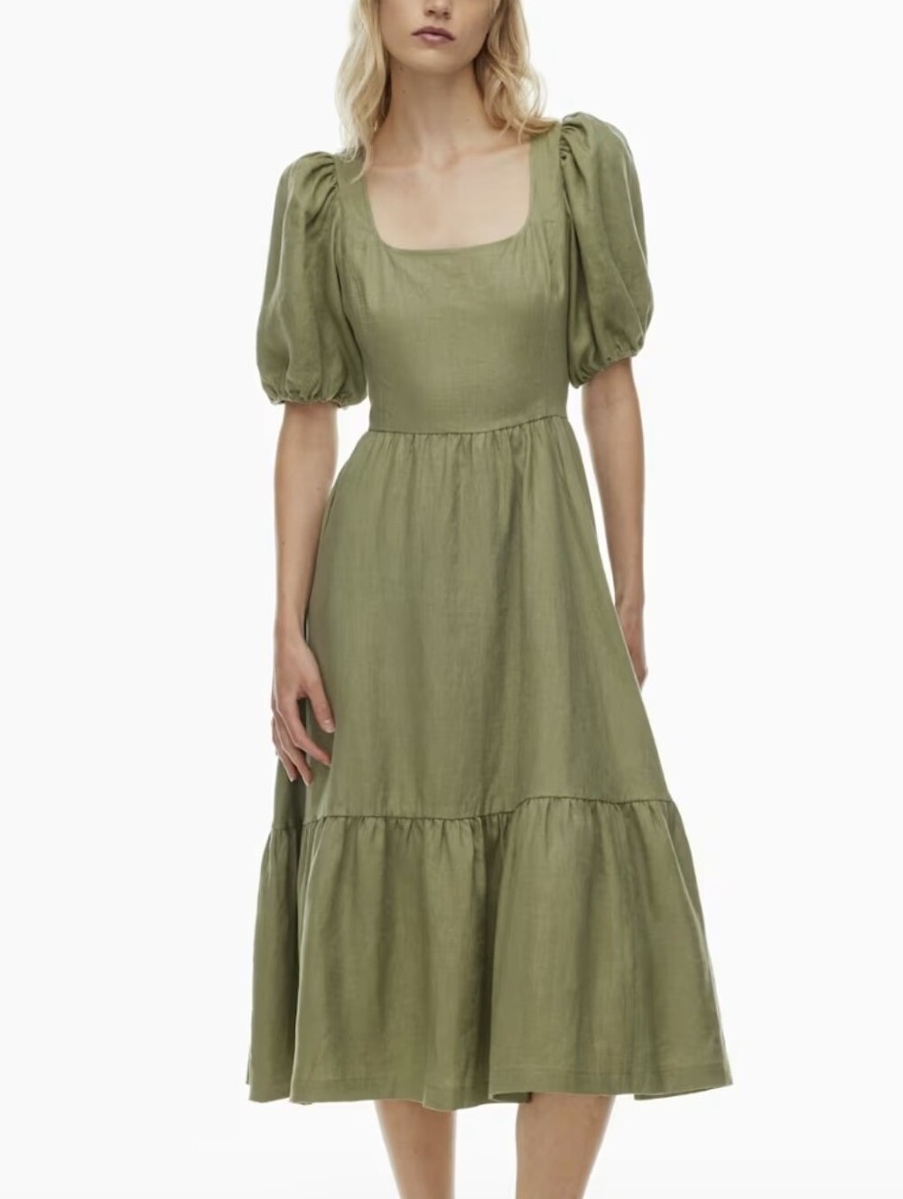 Aritzia Wilfred Ascot Linen Dress